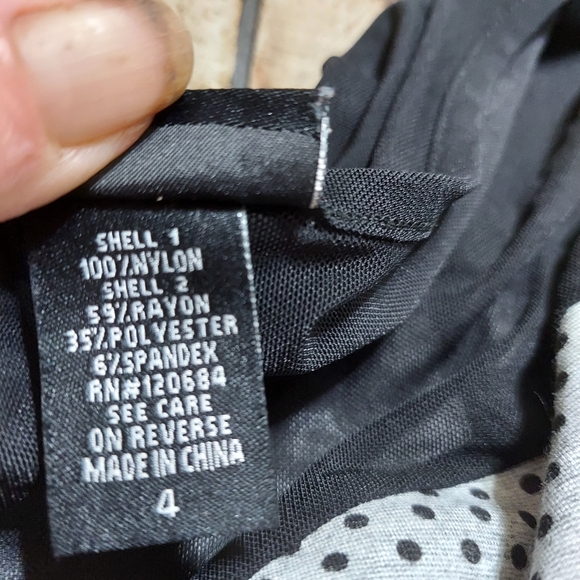 Torrid top with black mesh gray and black 4 - Picture 10 of 11